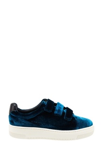 Бирюзовые вельветовые кроссовки Sandro