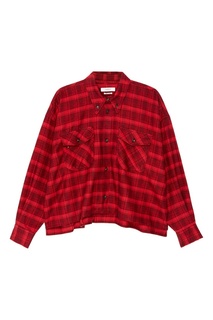 Бордовая рубашка в клетку Delora Isabel Marant Etoile