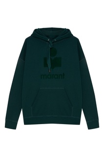 Зеленое худи с принтом Mansel Isabel Marant Etoile