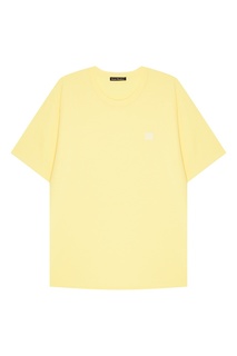 Желтая хлопковая футболка Acne Studios