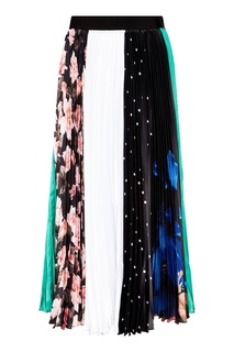 Комбинированная юбка с плиссе Msgm