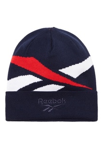 Синяя шапка с логотипом Reebok