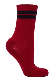 Красные хлопковые носки с принтом Isabel Marant