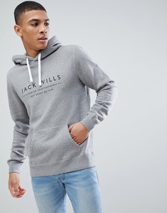 Серый меланжевый худи Jack Wills Batsford 1 - Серый