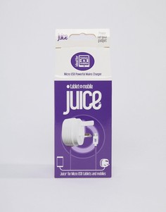 Сетевое зарядное устройство 2,1 А с кабелем Micro USB Juice - Белый