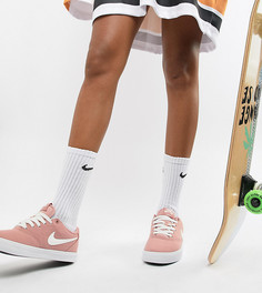 Розовые парусиновые кроссовки Nike SB Solar - Розовый