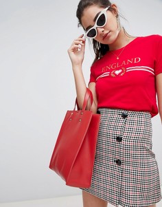 Футболка с логотипом New Look England - Красный