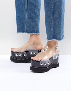 Танкетки с заклепками Jeffrey Campbell - Очистить