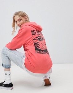 Худи с принтом на спине Vans - Оранжевый