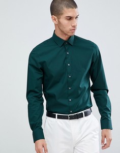 Эластичная приталенная рубашка Calvin Klein - Зеленый