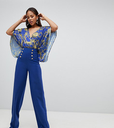 Широкие брюки Flounce London Tall - Синий