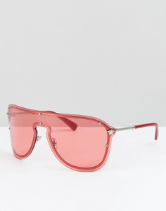 Розовые солнцезащитные очки Versace - Розовый