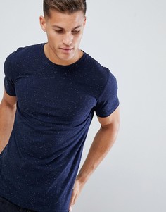 Хлопковая футболка в крапинку Jack & Jones Originals - Темно-синий