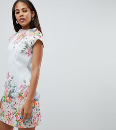 Платье мини с цветочным принтом ASOS DESIGN Tall - Мульти