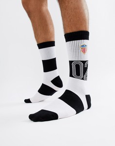 Черные полосатые носки HUF play maker - Черный