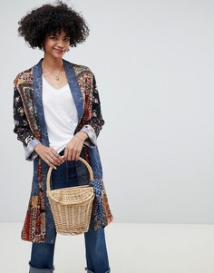 Удлиненное пальто в стиле пэтчворк Free People - Мульти