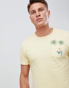 Желтая футболка с карманом Burton Menswear - Желтый
