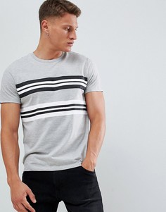 Футболка в серую полоску Burton Menswear - Серый