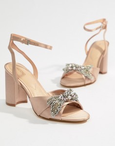 Розовые декорированные босоножки на каблуке ALDO - Розовый