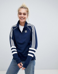 Темно-синий топ регби с тремя полосами adidas Originals Authentic - Мульти