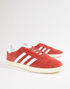 Красные замшевые кроссовки adidas Originals Gazelle B37944 - Красный