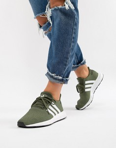 Кроссовки цвета хаки adidas Originals - Зеленый