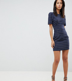 Мини-юбка в клетку Fashion Union Tall - Синий