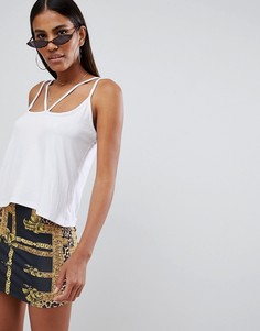 Топ с бретельками в восточном стиле Missguided - Белый