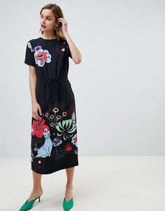 Платье макси в стиле ретро Essentiel Antwerp - Темно-синий