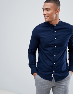 Темно-синяя оксфордская рубашка с воротником на пуговицах Burton Menswear - Темно-синий