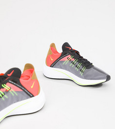 Кроссовки с черными вставками и отделкой цвета лайма Nike Future Fast - Черный