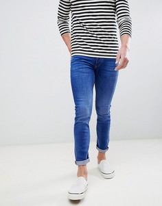 Синие выбеленные джинсы скинни River Island - Синий