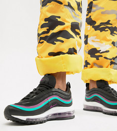 Черные кроссовки с фиолетовой отделкой Nike Air Max 97 - Черный