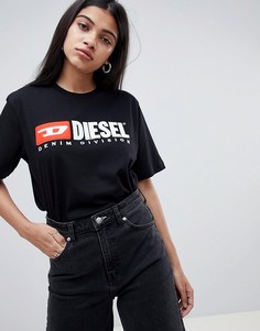 Футболка с логотипом Diesel Heritage - Черный