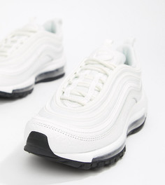 Черно-белые кожаные кроссовки Nike Air Max 97 - Белый