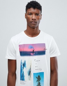 Футболка с принтом Jack & Jones Originals - Белый