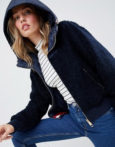Двусторонняя куртка с капюшоном Tommy Hilfiger - Темно-синий