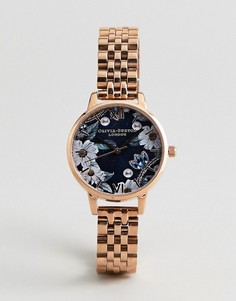 Часы с цветочным принтом Olivia Burton OB16BF17 Bejewelled - Золотой