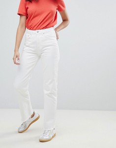 Белые укороченные джинсы в винтажном стиле Weekday Voyage - Белый