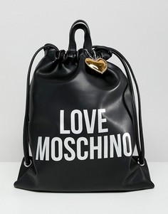 Рюкзак с логотипом Love Moschino - Черный