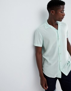 Рубашка с отложным воротником и короткими рукавами Produkt - Зеленый