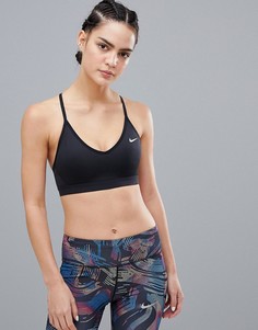 Черный спортивный бюстгальтер Nike Training Pro Indy - Черный