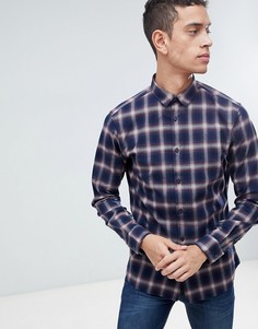 Рубашка классического кроя в клетку Selected Homme - Темно-синий