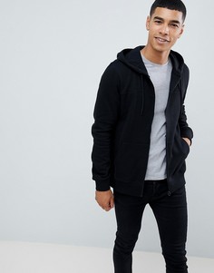 Черный худи на молнии Burton Menswear - Черный