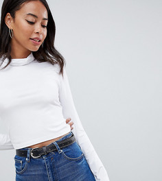 Белый укороченный лонгслив ASOS DESIGN Tall - Белый