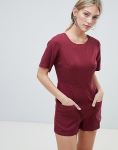 Ромпер с карманами в стиле милитари Native Youth - Красный