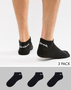 Набор из 3 пар черных спортивных носков Reebok Training AB5277 - Черный