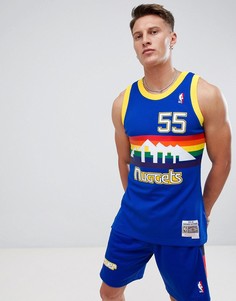 Майка с логотипом команды Denver Nuggets Mitchell & Ness NBA Swingman - Синий