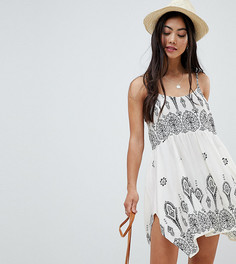 Пляжное платье с платочным принтом ASOS DESIGN Petite - Мульти