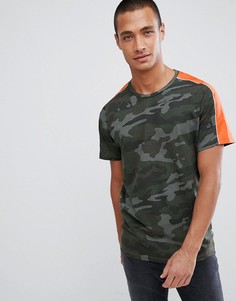 Футболка с камуфляжным принтом Jack & Jones Core - Белый